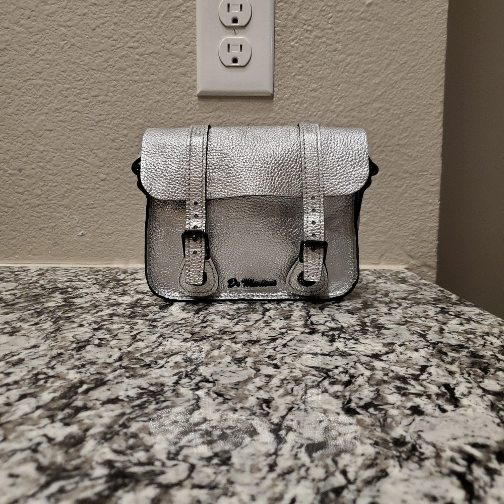 Silver Dr. Martens Mini Crossbody